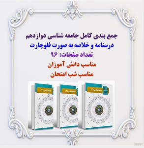 جمع بندی کامل جامعه شناسی دوازدهم درسنامه و خلاصه به صورت فلوچارت تعداد صفحات: 96